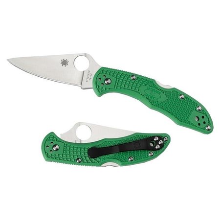 SPYDERCO Spyderco 003068 Delica Knife Lightweight Green FRN 3068